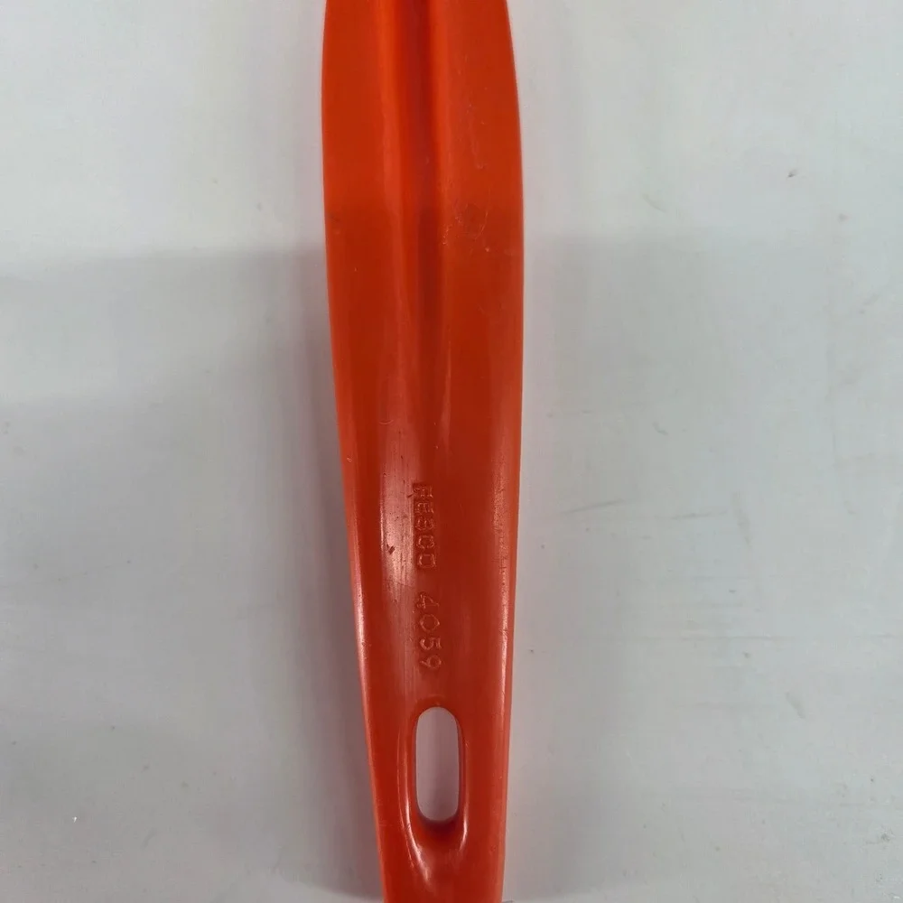 Vintage Fesco 4059 Orange Plastic Pasta Fork Spaghetti Server Retro Kitchen Tool